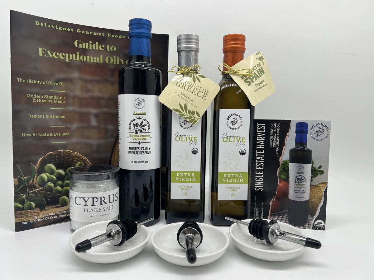 Organic Olive Oil Connoisseur's Kit – Delavignes Gourmet Food & Gifts