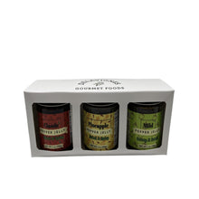 Load image into Gallery viewer, Delavignes Pepper Jelly Trio Gift Box- 7oz