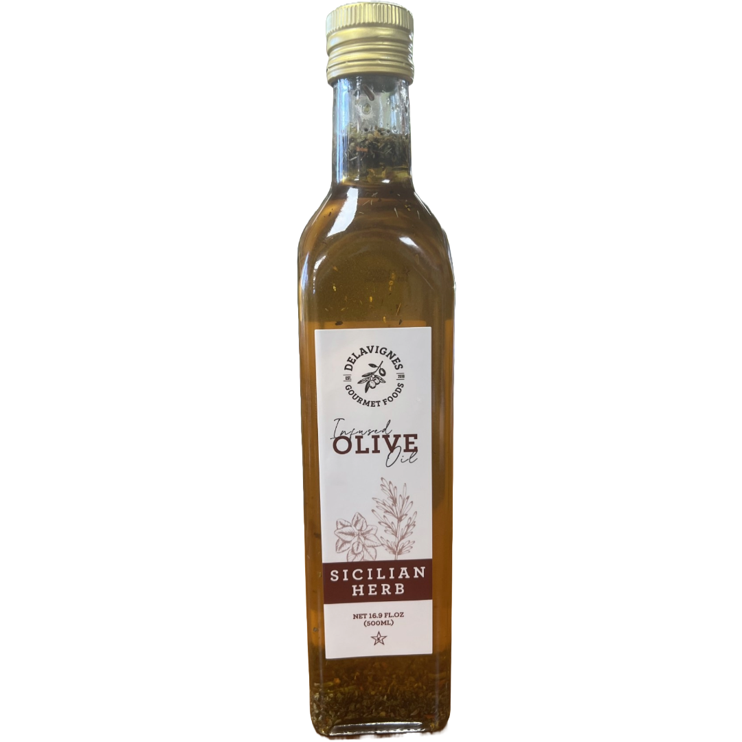 【美品】NICENESS DEVOLLE 16.9 fl oz Delavignes Sicilian Herb Olive Oil – Delavignes Gourmet