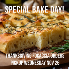 Load image into Gallery viewer, Thanksgiving Focaccia Breads-  Pickup Wednesday November 26