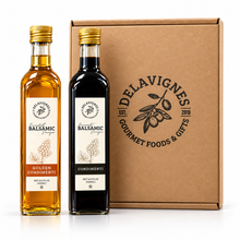 Load image into Gallery viewer, Balsamic Sampler Gift Box with Golden and Barrel-Aged Balsamic Condimenti