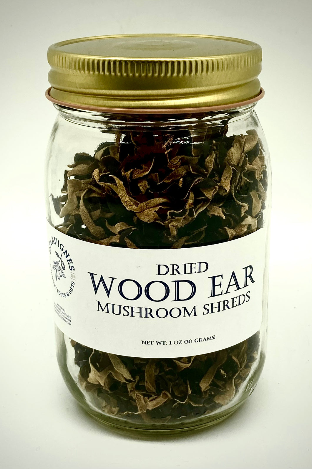 Delavignes Dried Wood Ear Mushrooms - 1oz
