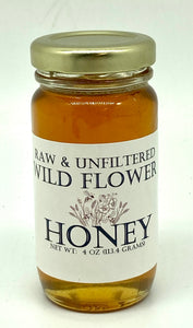 Delavignes Raw & Unfiltered Wildflower Honey - 4oz